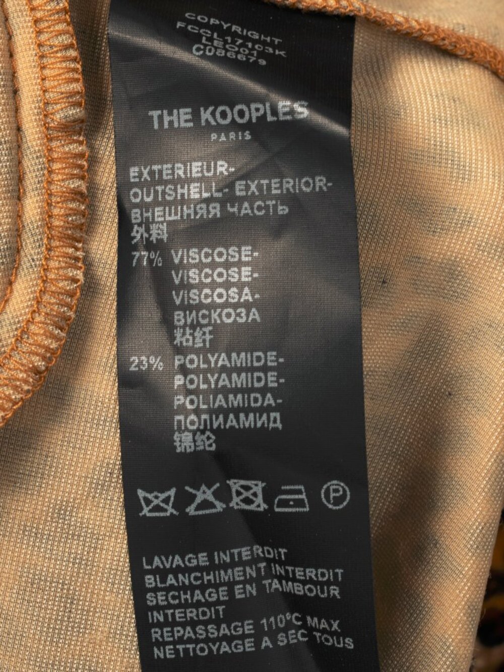 The Kooples Leopard Velvet Buttoned Tunic Shirt - Picture 11 of 12